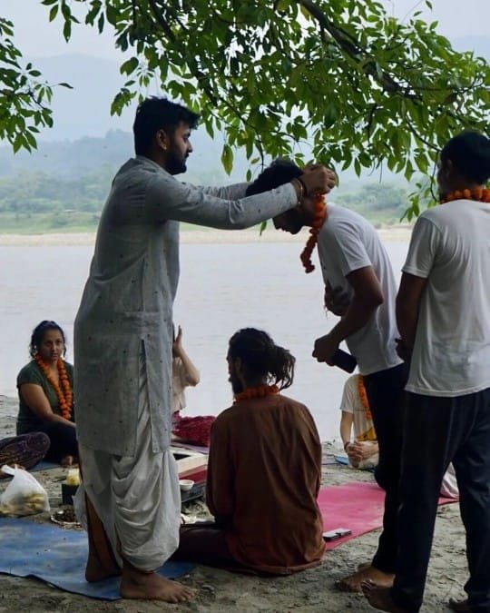Tarang Yoga Ashram: Welcome hawan ceremony